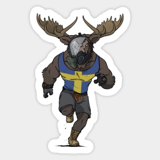 Swedish Moose Sticker